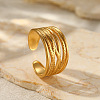 Cross 201 Stainless Steel Cuff Rings for Women FS-WG26F46-09-1