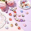 40Pcs Opaque Resin Beads RESI-CJ0004-98-5