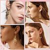 5 Pairs 5 Style Star & Moon Tarot Theme Alloy Dangle Earrings for Women EJEW-SC0001-32-5