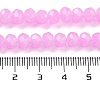 Baking Paint Imitation Jade Glass Bead Strands X-DGLA-A034-J6MM-A49-5