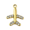 316 Surgical Stainless Steel Pendant with Rhinestone LS-STAS-H189-01B-G-1