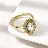 Brass Micro Pave Cubic Zirconia Finger Rings for Women RJEW-L130-005G-3