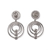 Non-Tarnish 304 Stainless Steel Stud Dangle Earrings Findings EJEW-G346-06P-2