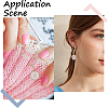 20Pcs 2 Colors Flat Round with Number Alloy Enamel Locking Pendant Stitch Markers HJEW-SC00045-5