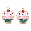 Eco-Friendly Alloy Enamel Pendants X-ENAM-Q437-017-NR-1