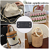 6Pcs 6 Styles Rectangle and Round PU Leather Knitting Crochet Bags Nail Bottom Shaper Pad DIY-CL0002-18-4
