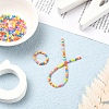 3500Pcs 7 Colors 12/0 Baking Paint Glass Round Seed Beads SEED-YW0001-26-8