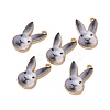 Rack Plating Alloy Enamel Pendants LS-ENAM-K050-04A-3