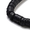 Natural Lava Rock Dyed Beads Strands G-K375-G07-01-4