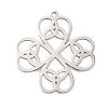 Anti-Tarnish 304 Stainless Steel Pendants LS-STAS-S150-09P-1