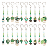 20Pcs 10 Styles Alloy Enamel Pendant Decorations HJEW-AB00271-1