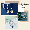 12Pcs 6 Style Ion Plating(IP) 201 Stainless Steel Pendants STAS-DC0004-21-4