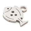 Anti-Tarnish 304 Stainless Steel Pendants STAS-R134-05P-2