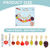 Resin Imitation Fruit Theme Stitch Markers HJEW-AB00185-2
