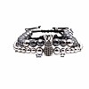 2Pcs Synthetic Non-magnetic Hematite Multi-Strand Braided Bead Bracelet Sets CG0194-3-1