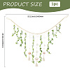 Cotton & Wooden Beads Pendant Decorations HJEW-WH20004-14B-2