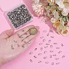 500Pcs 304 Stainless Steel Snap on Bails STAS-ME0002-31-3