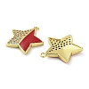 Brass Micro Pave Clear Cubic Zirconia Pendants KK-F871-09G-2