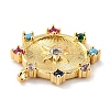 Eco-Friendly Brass Micro Pave Colorful Cubic Zirconia Pendants LS-ZIRC-C027-06G-02-RS-3