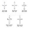 10Pcs 5 Style 304 Stainless Steel Pendants STAS-CJ0001-229-2