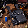 Rectangle PU Leather Medieval Waist Belt Bag with 2Pcs Glass Potion Bottles AJEW-WH0752-297A-4