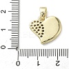 Brass Micro Pave Cubic Zirconia Enamel Pendants LS-KK-L248-20G-3