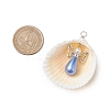 Natural Shell Pendants PALLOY-JF02645-3