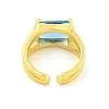 304 Stainless Steel Cubic Zirconia Open Cuff Ring LS-RJEW-S406-05G-05-3