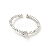 Brass Cup Peg Open Cuff Ring Settings LS-KK-G518-02P-02-2