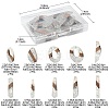 20Pcs 10 Styles Transparent Resin & Walnut Wood Big Pendants RESI-YW0001-31-5