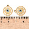304 Stainless Steel Enamel Pendants STAS-Z190-06G-03-3