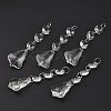 Transparent Glass Pendants for Curtains X-GLAA-WH0002-02-2