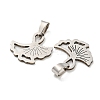 Non-Tarnish 304 Stainless Steel Pendants STAS-H184-05D-P-2