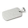 Anti-Tarnish 304 Stainless Steel Pendants STAS-G346-19P-2
