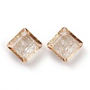 Embossed Glass Rhinestone Pendants GLAA-J101-03A-001GS-2