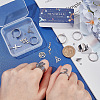 DIY Stainless Steel Charms Cuff Ring Making Kit DIY-SC0026-05P-3