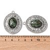Natural African Turquoise(Jasper) Oval Pendants STAS-L080-010P-04-3