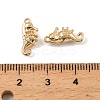 Brass Micro Pave Cubic Zirconia Charms KK-C155-23G-3
