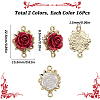 32Pcs 2 Colors Alloy Connector Charms FIND-SC0005-69-2
