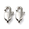 Tarnish Resistant 316 Surgical Stainless Steel Lobster Claw Clasps STAS-Z013-01C-1