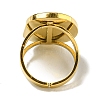 Ion Plating(IP) 304 Stainless Steel Open Cuff Rings RJEW-C079-19G-02-3