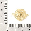 Brass Pave Glass Connector Charms KK-Z073-32G-02-3