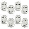 8Pcs Iron Alloy Badge Brooches JEWB-MA0001-03-1