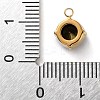 304 Stainless Steel Micro Pave Cubic Zirconia Pendants LS-STAS-K292-01G-13-3