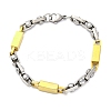 304 Stainless Steel Link Chain Bracelets for Women Men BJEW-R018-18GP-4