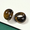 Natural Tiger Eye Finger Rings for Unisex RJEW-C128-01E-1