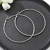 Tarnish Resistant 304 Stainless Steel Big Hoop Earrings X-EJEW-F105-01P-2