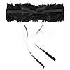 Imitation Leather Flower Lace Wide Chain Belts AJEW-WH20077-032E-7