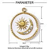 304 Stainless Steel Enamel Pendants STAS-OY002-03G-2