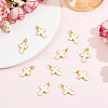 10Pcs Brass Enamel Pendants KK-BBC0029-22-4